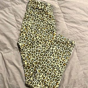Cheetah print jeans